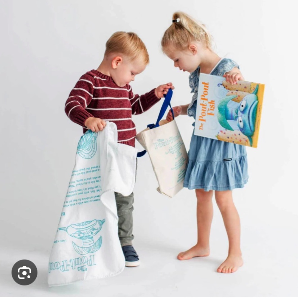 Aesop’s Fable “Pout-Pout Fish” Baby Blanket